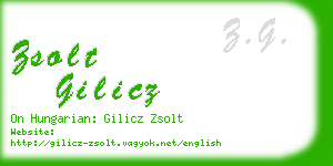 zsolt gilicz business card